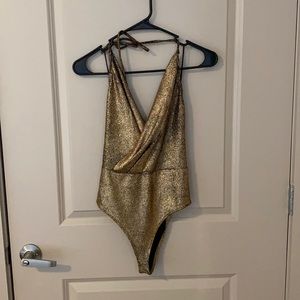 Body suit halter top